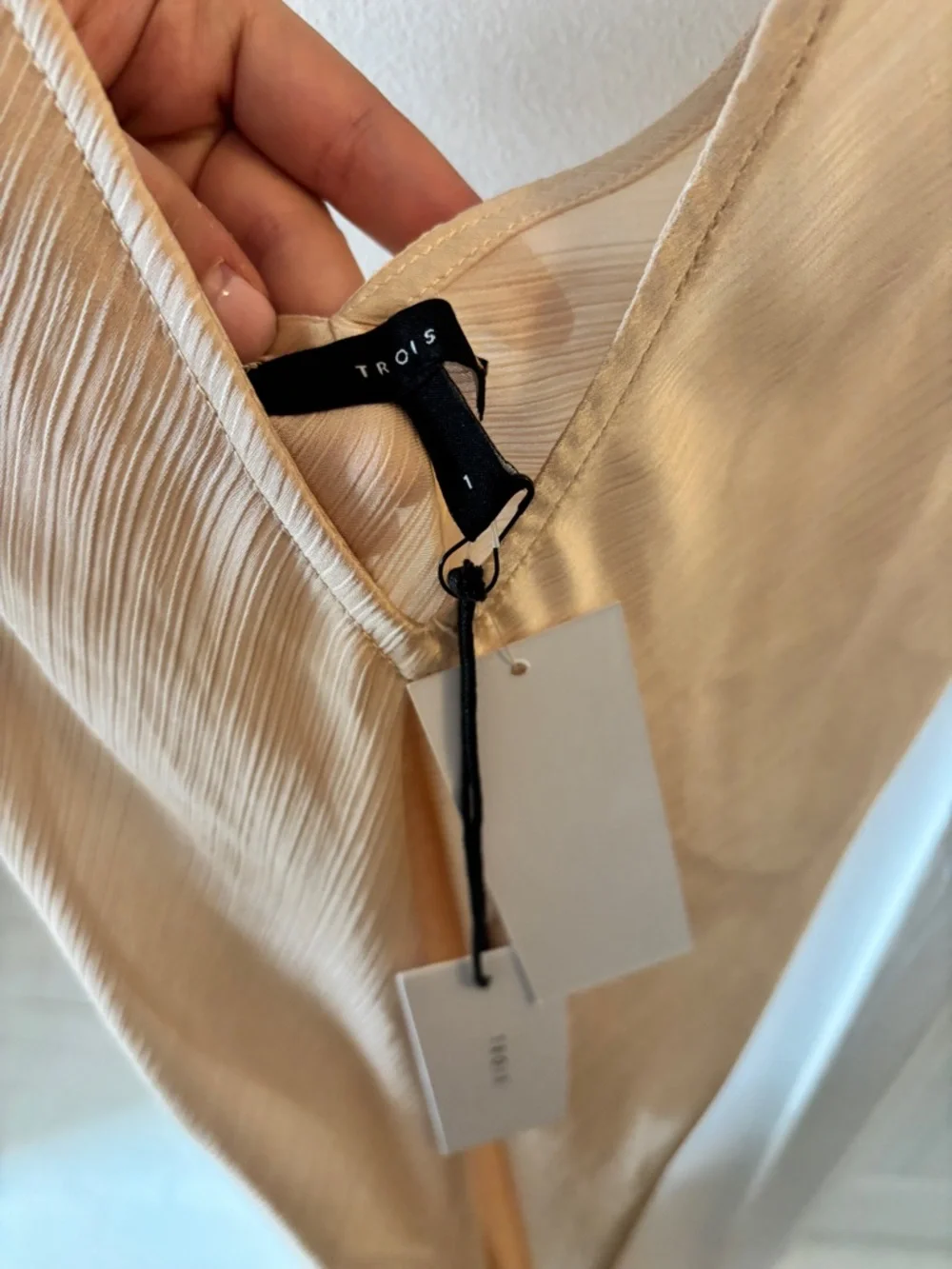 Trois Beige Maxi Slip Dress - Picture 4 of 6